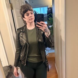 Leather Biker Jacket by Ark Works!